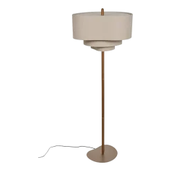 Lampadaire en en métal et en tissu crème 174 cm Pebble - Market set