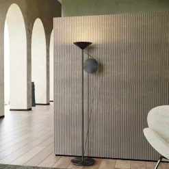 Lampadaire en graphite satiné 183cm Cercle - CVL Luminaires