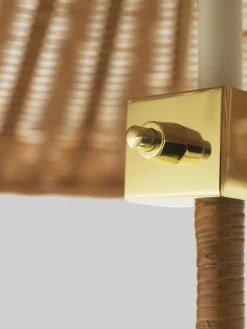Lampadaire en laiton et bambou Modèle 9602 - Gubi
