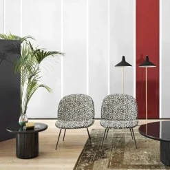 Lampadaire en laiton et métal noir G-10 - Gubi