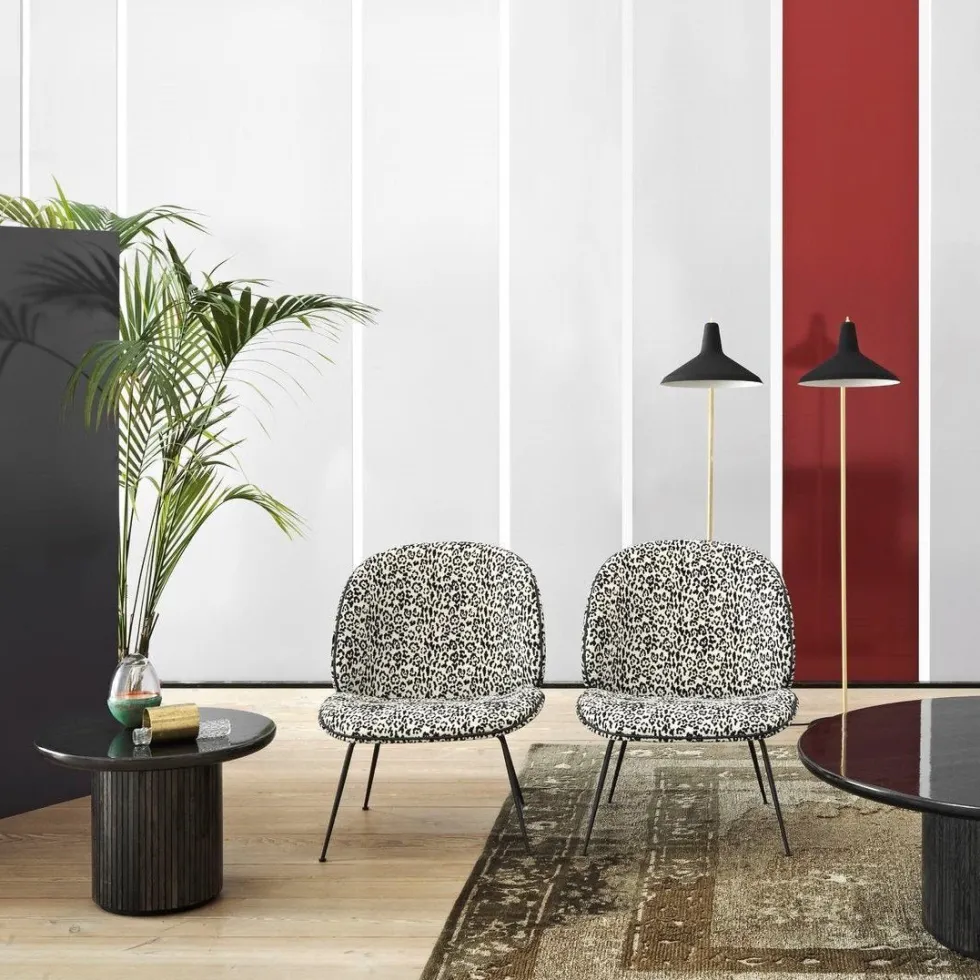 Lampadaire en laiton et métal noir G-10 - Gubi