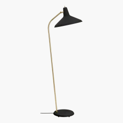 Lampadaire en laiton et métal noir G-10 - Gubi