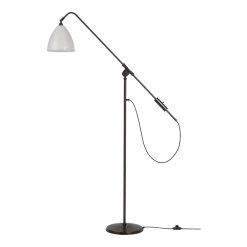 Lampadaire en laiton noir et métal blanc Bestlite BL4 - Gubi