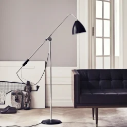 Lampadaire en laiton noir et métal blanc Bestlite BL4 - Gubi