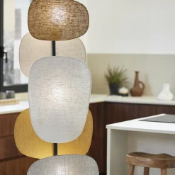 Lampadaire en lin 174 cm Screen 70's - Market set
