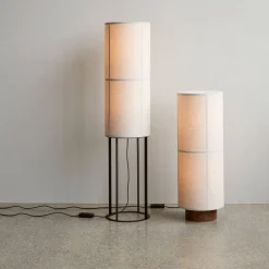 Lampadaire en lin naturel 83cm Hashira - Audo