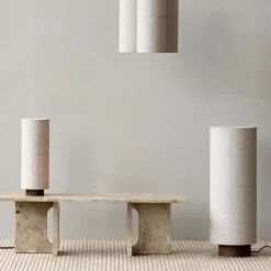Lampadaire en lin naturel 83cm Hashira - Audo