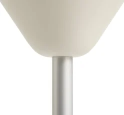 Lampadaire en métal anodisé blanc crème Twist- Hay