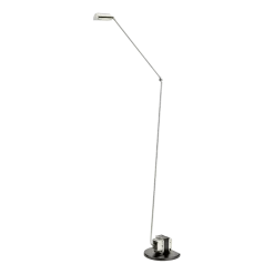 Lampadaire en métal argenté Daphine Terra - Lumina
