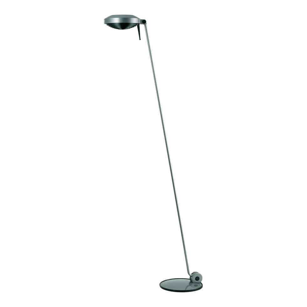 Lampadaire en métal argenté Elle 1 - Lumina