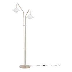 Lampadaire en métal beige Como - Hübsch