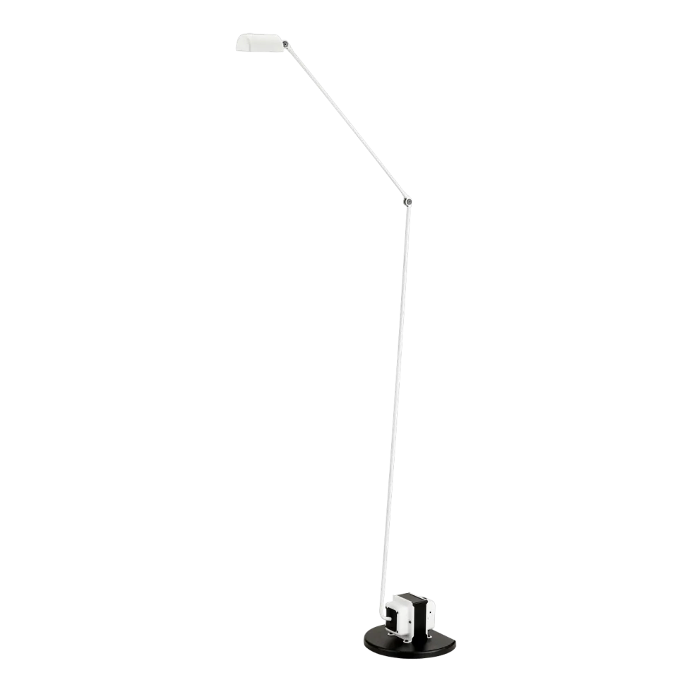 Lampadaire en métal blanc mat Daphine Halogène Terra - Lumina
