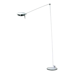 Lampadaire en métal blanc mat Elle - Lumina