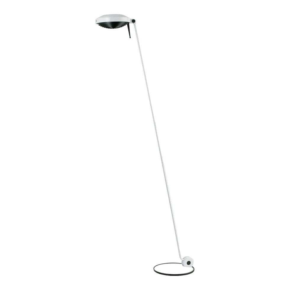 Lampadaire en métal blanc mat Elle 1 - Lumina