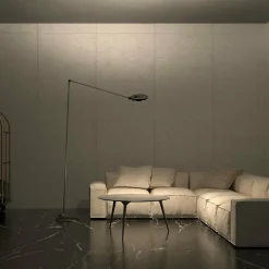 Lampadaire en métal cuivré Elle - Lumina