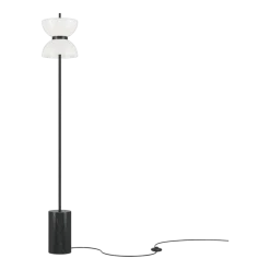 Lampadaire en métal et marbre noir 145cm Kyoto - Maytoni