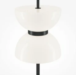 Lampadaire en métal et marbre noir 145cm Kyoto - Maytoni