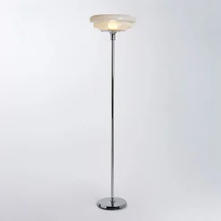 Lampadaire en métal et verre blanc 45x180cm Sunset - Market Set