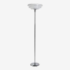 Lampadaire en métal et verre blanc 45x180cm Sunset - Market Set