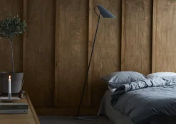 Lampadaire en métal noir 145cm Vincent - Belid