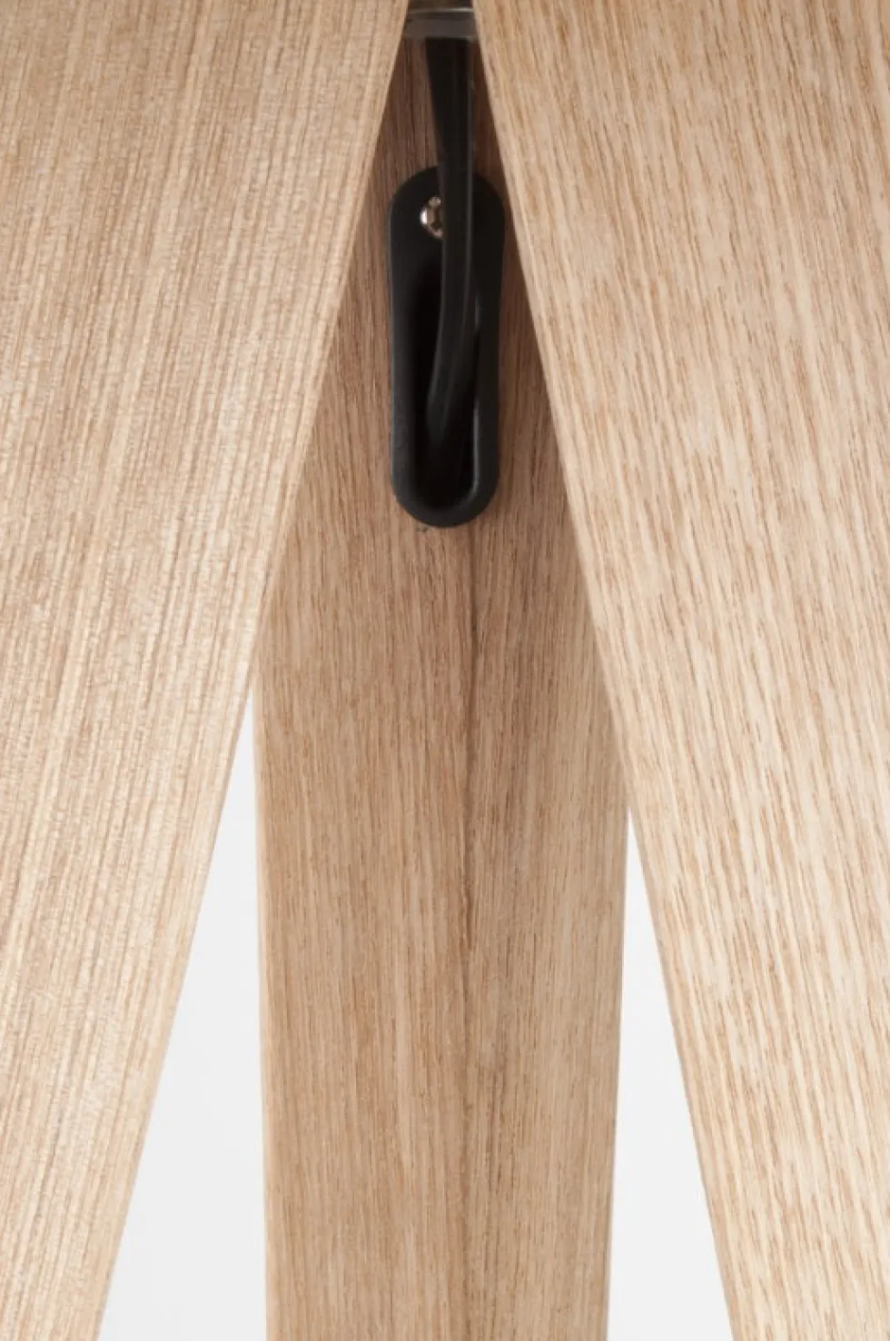 Lampadaire en métal noir et bois 151cm Tripod - Zuiver