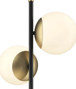 Lampadaire en métal noir et doré Nostalgia - Maytoni