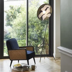 Lampadaire en métal nostalgia kaki 60 cm Sonia laudet - Market set