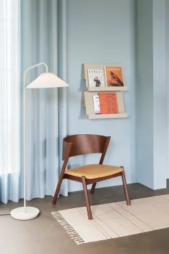 Lampadaire en métal sable Solid - Hübsch