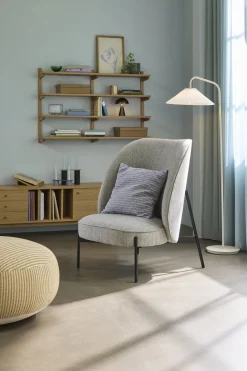 Lampadaire en métal sable Solid - Hübsch