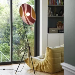 Lampadaire en métal seventies rose 60 cm Sonia laudet - Market set