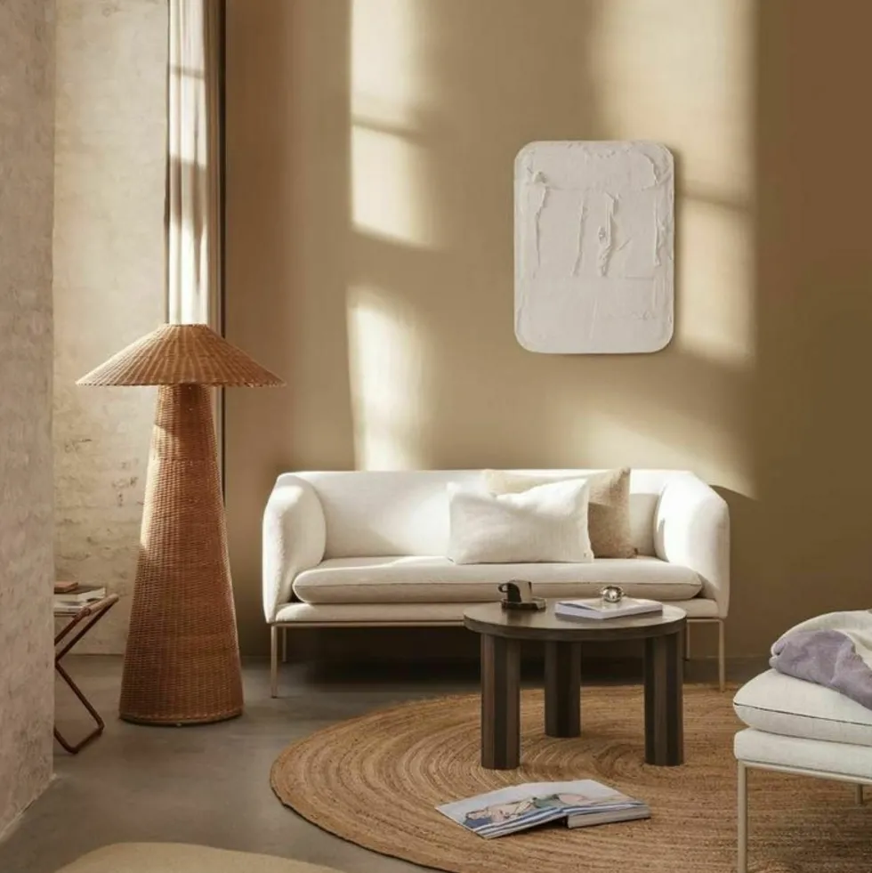 Lampadaire en rotin tressé Dou - Ferm Living