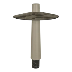 Lampadaire en tissu graphite 70cm Thésée - Forestier