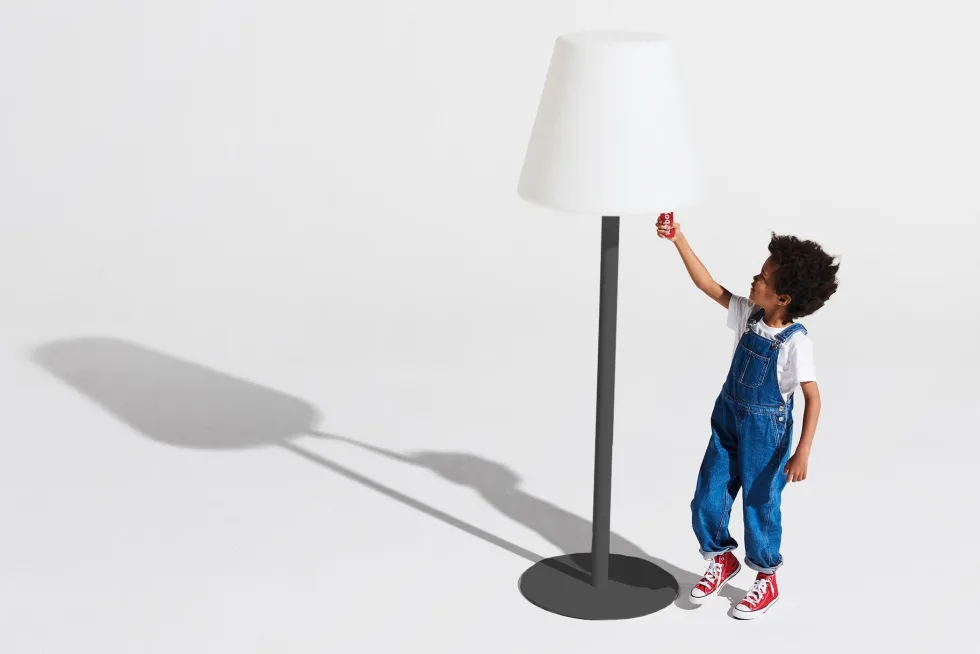 Lampadaire extérieur gris anthracite 58x182cm Edison The Giant - Fatboy