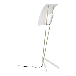 Lampadaire G30 Blanc Pierre Guariche - Sammode