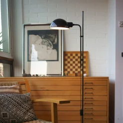 Lampadaire gris Funiculí - Marset