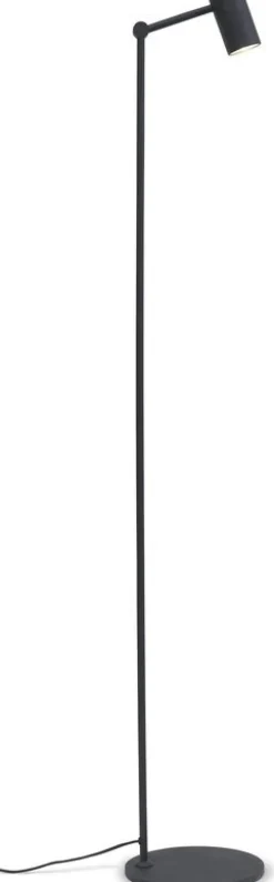 Lampadaire led en fer noir 133cm Montreux - It's about Romi