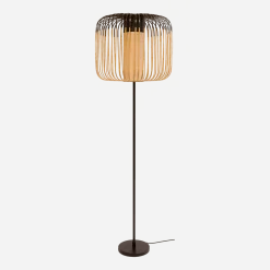 Lampadaire noir Bamboo - Forestier