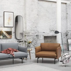 Lampadaire rouge foncé Leaf - Muuto