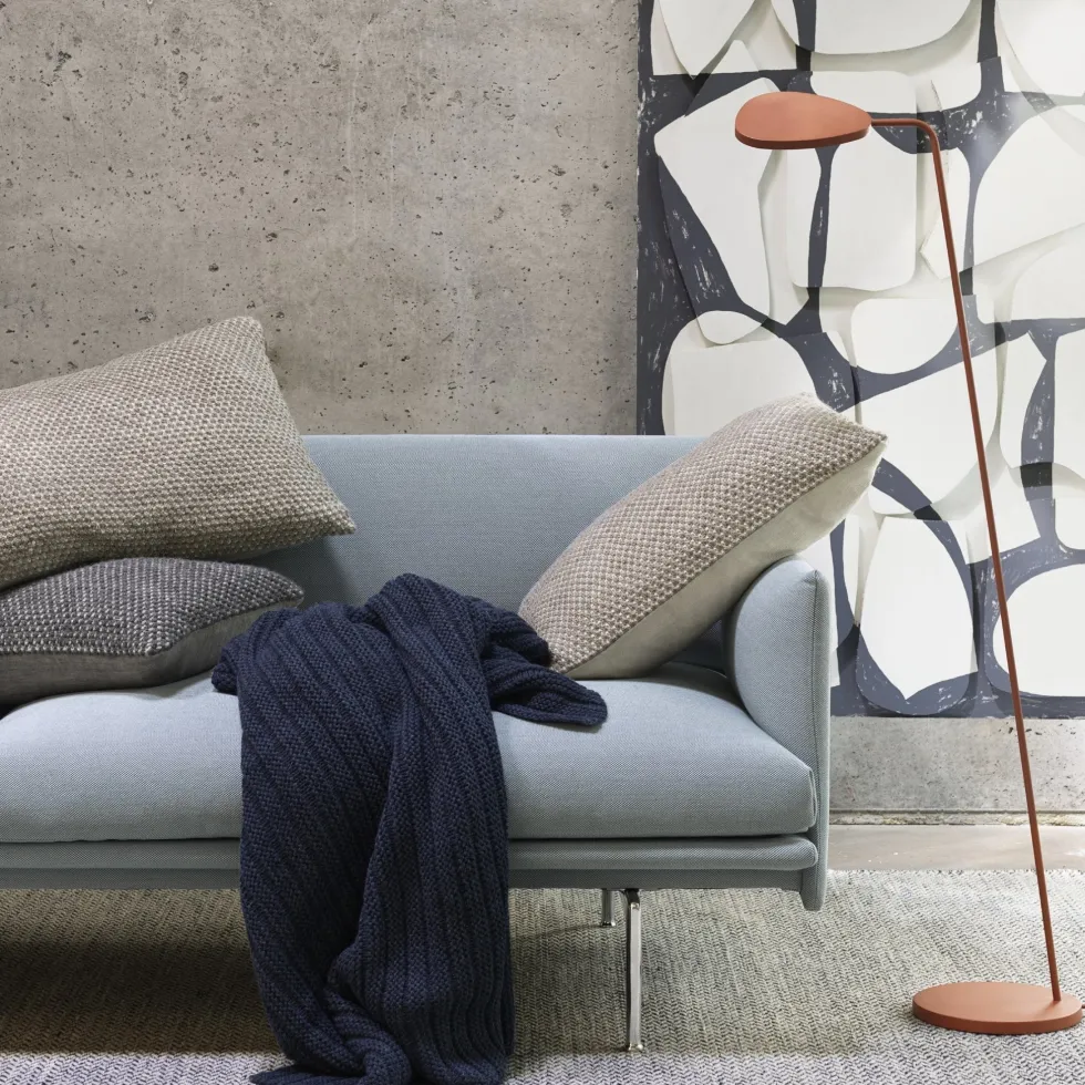 Lampadaire rouge foncé Leaf - Muuto