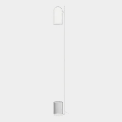 Lampadaire verre et blanc Luceo - Aytm