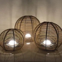 Lampe boule 31 cm La Lampe Paillote Sphère - Maiori