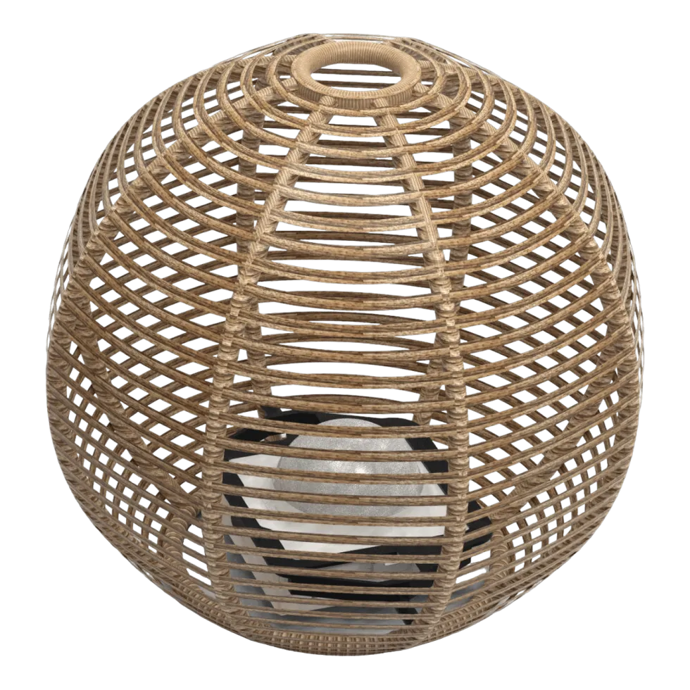 Lampe boule 40 cm La Lampe Paillote Sphère - Maiori
