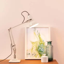 Lampe de bureau en acier blanc lin Original 1227™ Mini - Anglepoise