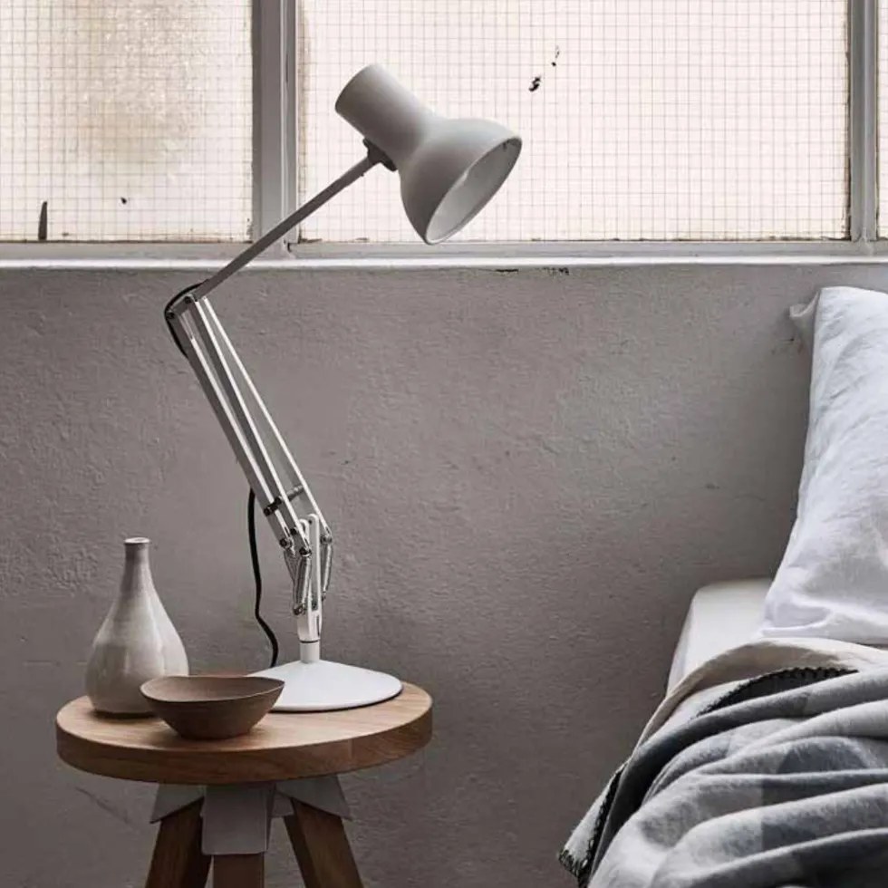 Lampe de bureau en acier blanc Type 75™ Mini - Anglepoise
