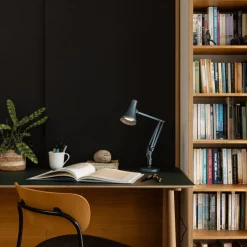 Lampe de bureau en acier bleu et gris Mini 90 - Anglepoise