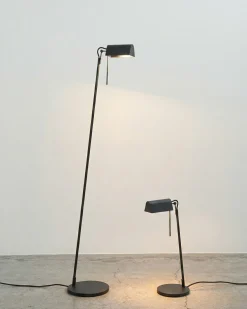 Lampe de bureau en acier noir 22x15x44cm Fold - SERAX