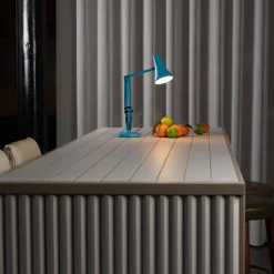 Lampe de bureau en aluminium bleu turquoise Mini mini 90 - Anglepoise