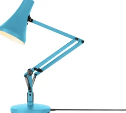 Lampe de bureau en aluminium bleu turquoise Mini mini 90 - Anglepoise