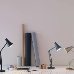 Lampe de bureau en aluminium noir 18 x 52 cm Mini Mini 90 - Anglepoise