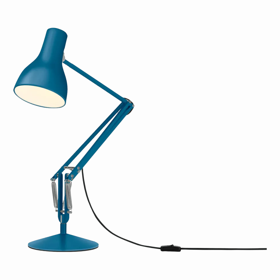 Lampe de bureau en aluminium 32 x 53 cm Type 75 Margaret Howell Saxon Blue - Anglepoise